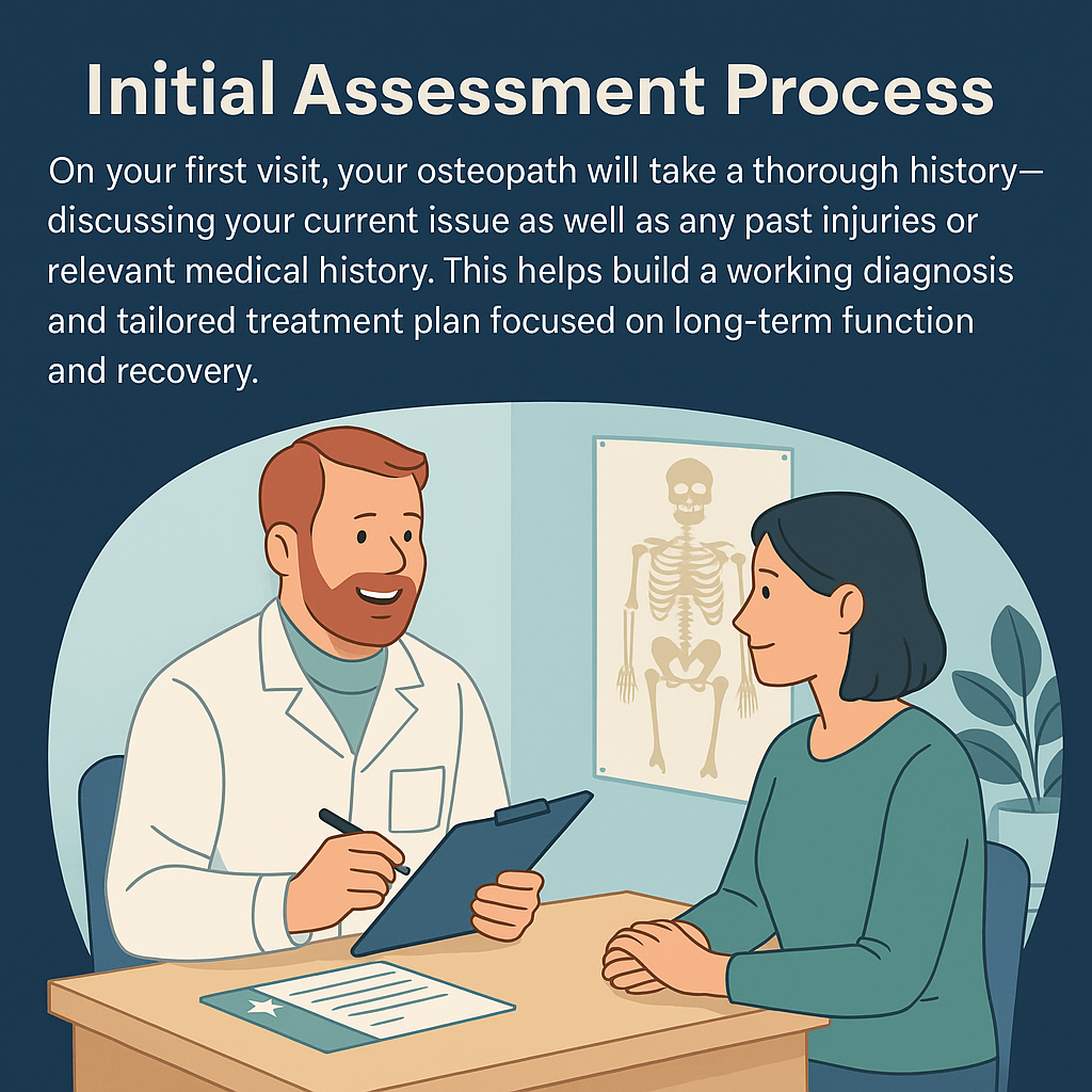 Tom Eastman providing osteopathic treatment